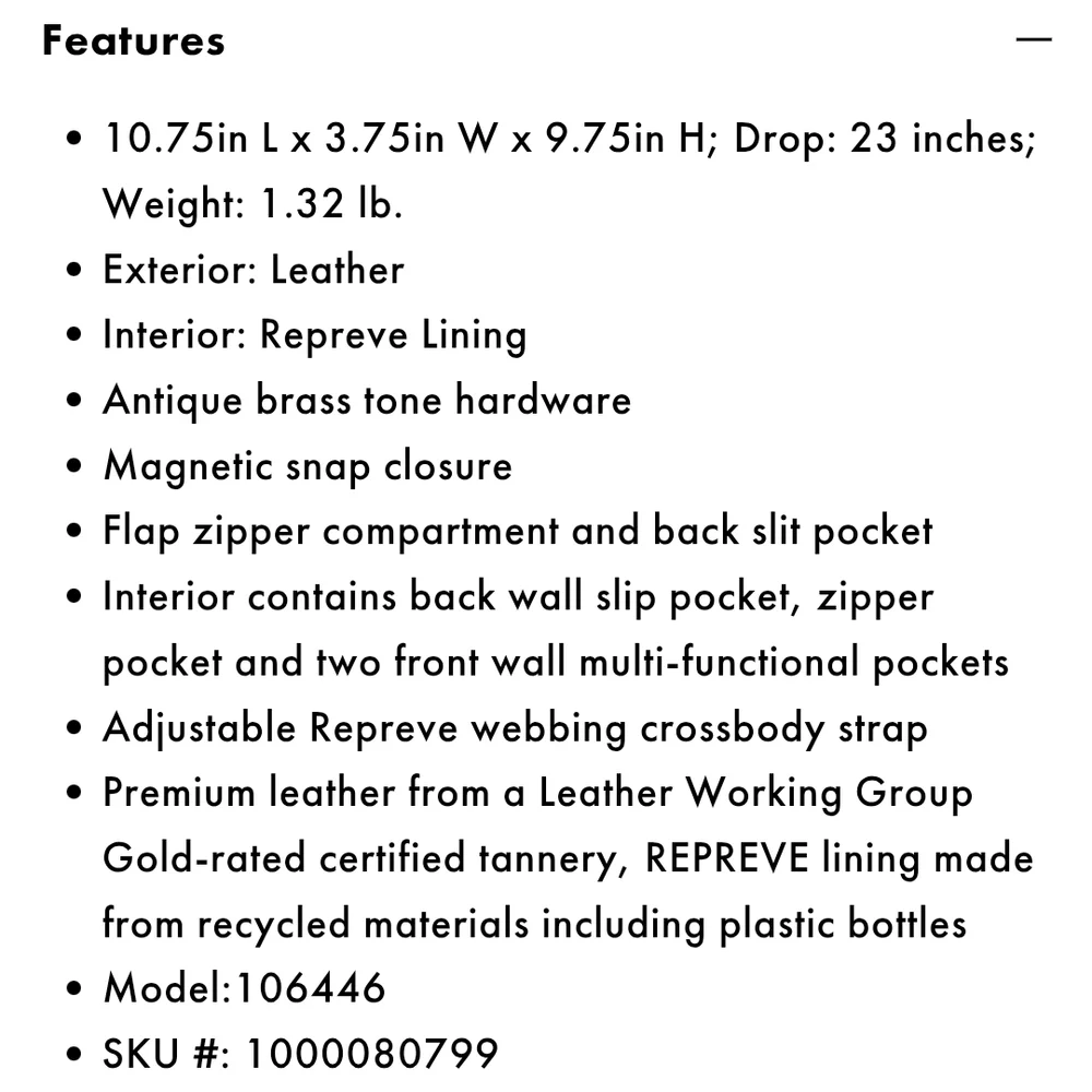 The Sak Brown Leather Crossbody Bag with Embossed Design - Picture 16 of 16